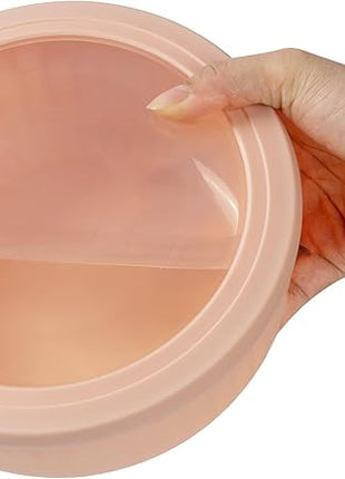 COOK WITH COLOR Prep Bowls with Lids- Wide and Deep Nesting Plastic Small Mixing Bowl Set with Lids, 12 Piece Set - Wide Bowls, Mint/Pink