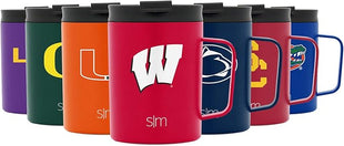 Simple Modern Officially Licensed Collegiate University Coffee Mug with Leakproof Lid Insulated Stainless Steel Travel Mug | Scout, Classic Collection | 12oz