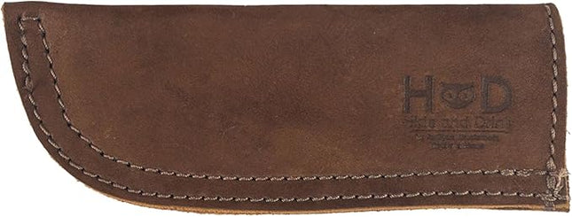 Hide & Drink, Full Grain Leather Hot Handle, Cast Iron Protector, Panhandle Potholder, Double Layered, Double Stitched, Slides On/Off Easily onto Metal Skillet Grips, Handmade, Swayze Suede