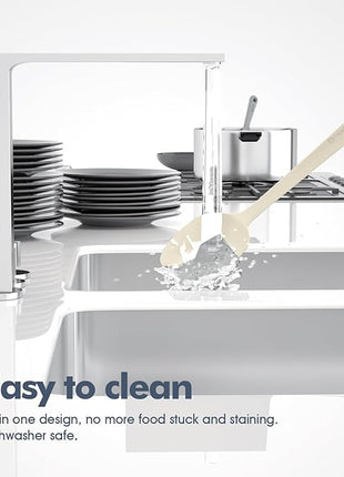 5 Pieces Silicone Spatula Set, Food Grade Rubber Spatula, Upgrade Strong Handle with Ergonomic Grip, Heat Resistant Up to 600°F for Nonstick Cookware, Cooking Candy Series