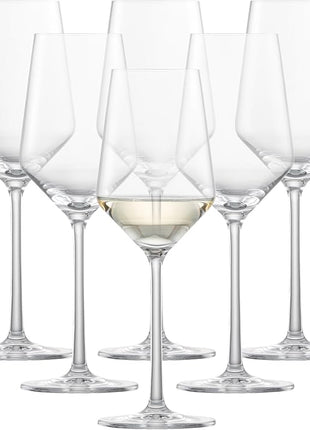 ZWIESEL GLAS Pure Riesling White Wine Glass (Set of 6), Wine Glasses for White Wine, Dishwasher-Safe Tritan Crystal Glasses, Made in Germany (10 Ounce)