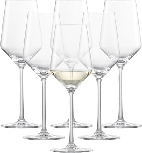 ZWIESEL GLAS Pure Riesling White Wine Glass (Set of 6), Wine Glasses for White Wine, Dishwasher-Safe Tritan Crystal Glasses, Made in Germany (10 Ounce)