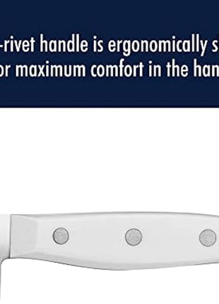 HENCKELS Statement Razor-Sharp 15-Piece White Handle Knife Set with Block, German Engineered Knife Informed by over 100 Years of Mastery