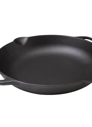 Victoria 13-Inch Cast Iron Skillet, Pre-Seasoned Cast Iron Frying Pan with Loop Handle, Made in Colombia