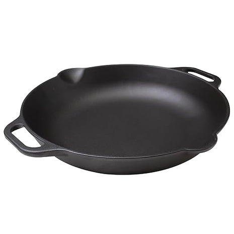 Victoria 13-Inch Cast Iron Skillet, Pre-Seasoned Cast Iron Frying Pan with Loop Handle, Made in Colombia
