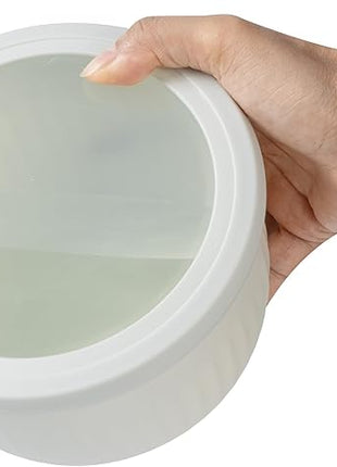 COOK WITH COLOR Prep Bowls with Lids- Wide and Deep Nesting Plastic Small Mixing Bowl Set with Lids, 12 Piece Set - Deep Bowls, Blue/Pink