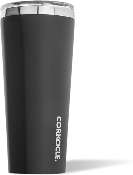 Corkcicle Classic Tumbler - Keeps Drinks Cold for 9 Hours & Hot for 3 - Triple-Insulated Stainless Steel - Holiday Tumbler Gift - 24 oz - Matte Black