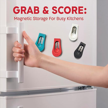 KneadAce Upgraded Extractable & Magnetic Bread Lame Dough Scoring Tool - Professional Sourdough scoring tool for Sourdough Bread baking & Bread Making Tools - Scoring Patterns booklet & 5 Razor Blades