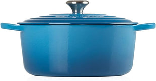 Le Creuset Enameled Cast Iron Signature Round Dutch Oven, 7.25 qt., Marseille