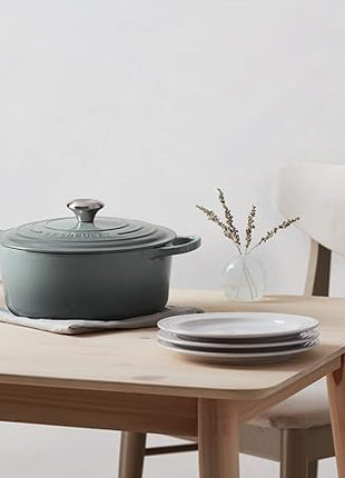 Le Creuset Enameled Cast Iron Signature Round Dutch Oven, 5.5 qt., Sea Salt