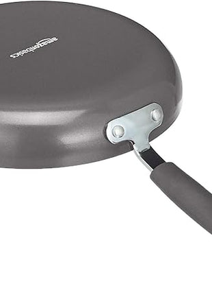 Amazon Basics Aluminum 12-Piece Cookware Set, Gray - Pots, Pans and Utensils