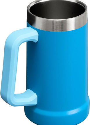 Stanley Stay-Chill Beer Stein 24 oz | Heavy Duty Big Grip Handle | Beer Tumbler Drink Cup, Holds 2 Cans | Insulated Stainless Steel Party Mug | BPA-Free