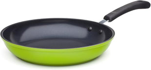 Green Earth Frying Pan 3-Piece Set by Ozeri (8", 10", 12") – 100% PTFE, PFC, APEO, GenX, NMP and NEP-Free German-Made Coating