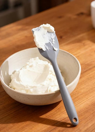 Silicone Spatula Set - Rubber Spatula - 600°F Heat Resistant Baking Spoon & Spatulas(Dark Grey)