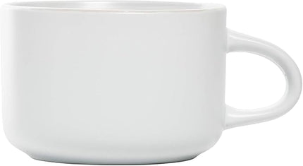 10 Strawberry Street Wazee Matte 4.75"/22 oz Oversized Mug, Set of 6, White