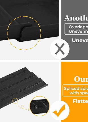 Famhap Spice Drawer Organizer, 12PCS Interlocking Expandable Seasoning Rack Tray Insert for Kitchen Drawers, Spice Rack Drawer for Spice Jars