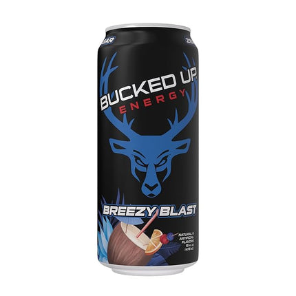 Bucked Up Energy Drink 300mg (Breezy Blast) (12 CT)