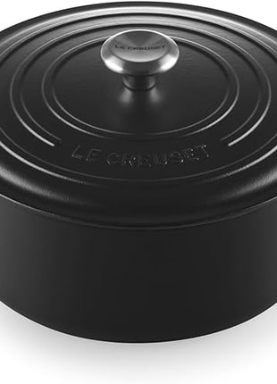 Le Creuset Enameled Cast Iron Signature Round Dutch Oven, 7.25 qt., Licorice
