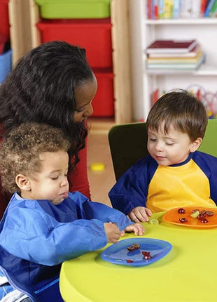 CUBACO Kids Painting Apron, 2pcs Waterproof Art Smocks For Child 3-8 Years, Kids Smocks for Painting Aprons with Long Sleeve