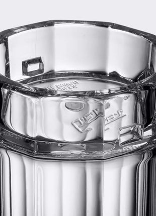 G.E.T. 00086-1-SAN-CL Shatter-Resistant Plastic Beer Mug / Stein, 16 Fluid Ounce, BPA Free (Pack of 12),Clear