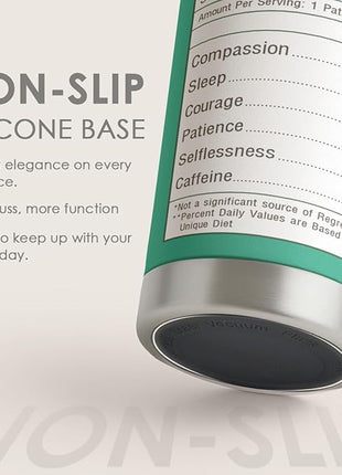 SANDJEST Nurse Tumbler Cup - Nutritional Facts Travel Coffee Mug Gift - 20oz Tumblers Nurse Gifts for Birthday, Christmas, Appreciation Week, Nursing School Graduation for Nurses, Practitioners