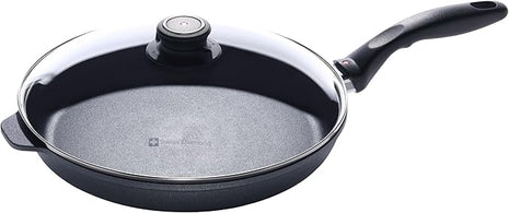 Swiss Diamond Frying Pans Nonstick with Lid, Features Nonstick Diamond Coated Aluminum Skillets and Oven Safe Frying Pans with Lids, Cover Included, 11 Inch