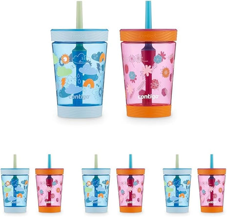 Contigo Kids Spill-Proof Tumbler with Straw 14 oz.(Pack of 8)
