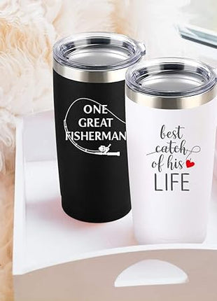 Wedding Anniversary for Couple Friend Lovers Cups Stainless Steel Wine Tumbler Travel Mug with Straw and Lid,2 Pack (4.blackwhite)