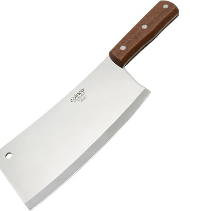 Winco 8" Heavy Duty Chinese Cleaver with Wooden Handle, 3-1/2″