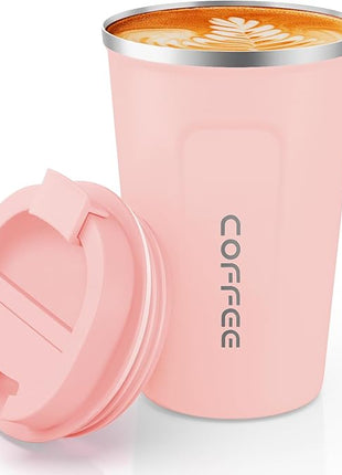 CS COSDDI 12 oz Stainless Steel Vacuum Insulated Tumbler - Coffee Travel Mug Spill Proof with Lid - Coffee Cups for Keep Hot/Ice Coffee,Tea and Beer