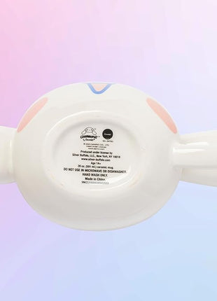 Silver Buffalo Sanrio Hello Kitty and Friends Cinnamoroll Ceramic 3D Sculpted Mug, 20 Ounces