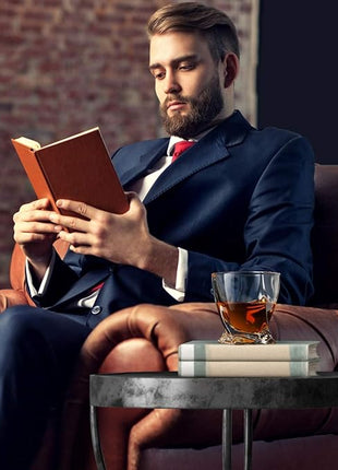 DeeCoo Premium 10, 11 OZ Scotch Glasses - Old Fashioned Whiskey Glasses/Style Glassware for Bourbon/Rum/Bar Tumbler Set of 6