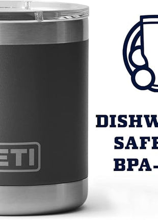 YETI Rambler 10 oz Lowball, Vacuum Insulated, Stainless Steel with MagSlider Lid
