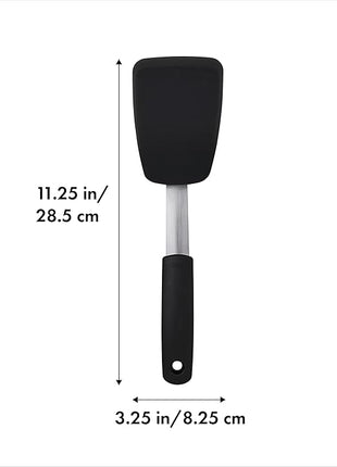 OXO Good Grips Small Silicone Flexible Turner Black