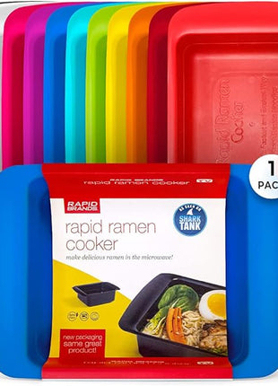 Rapid Ramen Cooker | Microwavable Cookware for Instant Ramen | BPA Free and Dishwasher Safe | Perfect for Dorm, Small Kitchen or Office | Blue