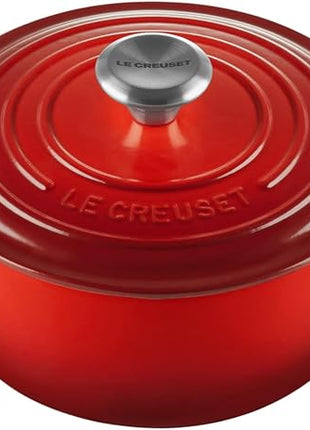 Le Creuset Enameled Cast Iron Signature Round Dutch Oven, 2 qt., Cerise
