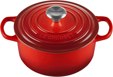 Le Creuset Enameled Cast Iron Signature Round Dutch Oven, 2 qt., Cerise