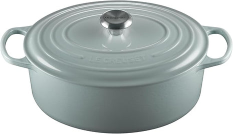 Le Creuset Enameled Cast Iron Signature Oval Dutch Oven, 6.75 qt., Sea Salt