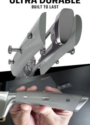 Dalstrong Chef Knife - 8 inch - Gladiator Series - Smoke Grey ABS Handle - Forged High Carbon German Steel - Full Tang Kitchen Knife - w/Sheath - Razor Sharp Cooking Chef's Knife - NSF Certified