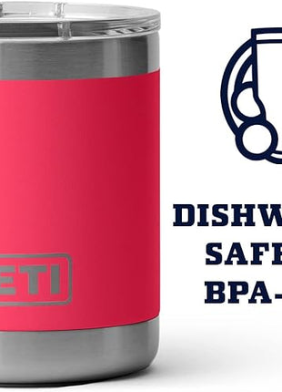 YETI Rambler 10 oz Lowball, Vacuum Insulated, Stainless Steel with MagSlider Lid