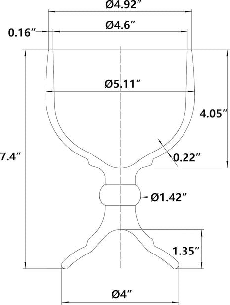 Chefcaptain Margarita Glass Schooner - Set Of 4 JUMBO SIZE 26.5OZ XL Goblet Crystal Style ZERO LEAD Shrimp Cocktail, Coronaritas, Margaritas 4 PACK (XL 26.5 OZ)