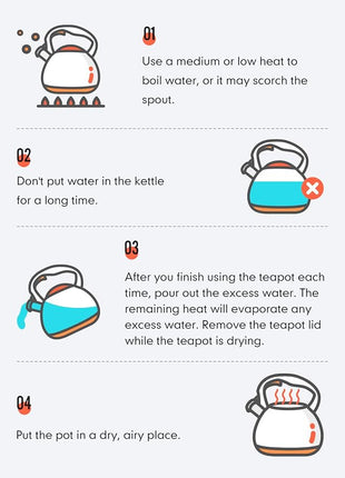 BELANKO 2.7 Quart Tea Kettle for Stovetop - Food Grade Stainless Steel with Diamond Texture, Designer Teapot Look, Cool-Touch Wood Pattern Handle, Whistling Spout - Glacier Blue