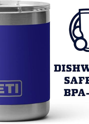 YETI Rambler 10 oz Lowball, Vacuum Insulated, Stainless Steel with MagSlider Lid
