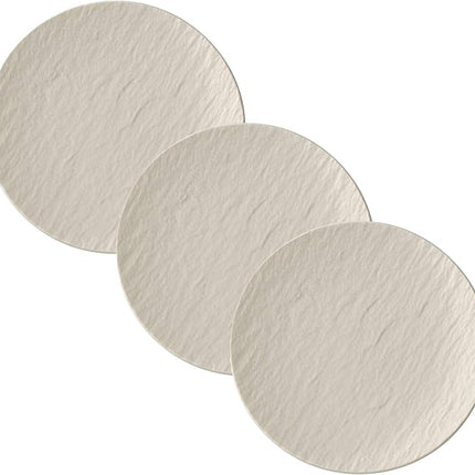 Villeroy & Boch Manufacture Rock Blanc Bread & Butter Plate, 6.25 in, White (Pack of 3)