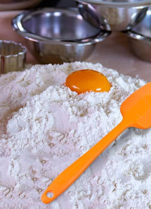 Food Grade Silicone Spatula Set Heat Resistant Small Rubber Spatulas,4 piece Silicone Spoonula Spatula Non-stick Baking Curved Spatulas Multicolor(21.7cm/8.56inch)