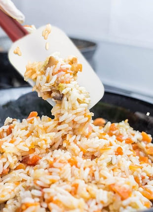 Silicone Rubber Spoonulas Pack of 3 (9.5/14/16-Inch), Commercial Silicone Spoonulas, Commercial Rubber Spatulas, Commerical Spatulas for Baking, Resistant to 500℉, Dishwasher Safe & BPA-Free