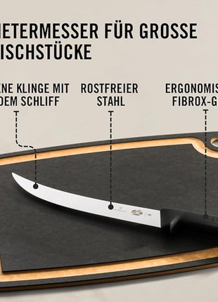 Victorinox Fibrox 10-Inch Curved Breaking Knife, Black Fibrox Handle