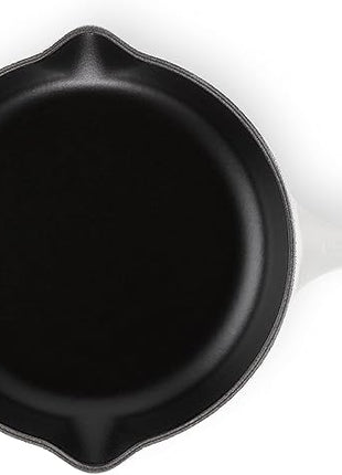 Le Creuset Enameled Cast Iron Signature Iron Handle Skillet, 9", White