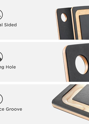 Epicurean Gourmet Series Cutting Board with Juice Groove, 17.5-Inch by 13-Inch, Slate/Natural