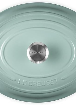 Le Creuset Enameled Cast Iron Signature Oval Dutch Oven, 8 qt., Sea Salt